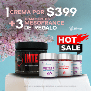 1 CREMA x $399 + 3 TRATAMIENTOS MESOFRANCE